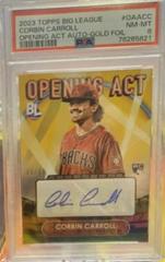 Corbin Carroll [Gold] Baseball Cards 2023 Topps Big League Opening Act Autographs Prices