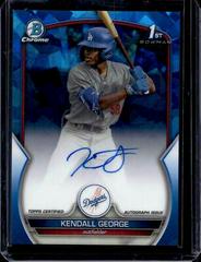 Kendall George #CDA-KG Baseball Cards 2023 Bowman Draft Chrome Sapphire Prospect Autograph Prices