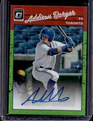 Addison Barger [Lime Green] #1990-AB Baseball Cards 2023 Panini Donruss Optic Retro 1990 Signatures Prices
