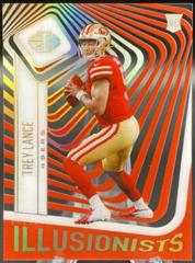 Trey Lance [Red] Football Cards 2021 Panini Illusions Illusionists Prices