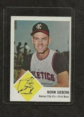 Norm Siebern #17 Baseball Cards 1963 Fleer Prices