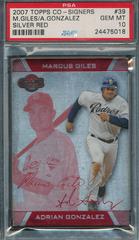 Adrian Gonzalez, Marcus Giles [Silver Red] #39 Baseball Cards 2007 Topps CO Signers Prices