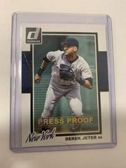 Derek Jeter [Gold Press Proof] #318 Baseball Cards 2014 Donruss Prices