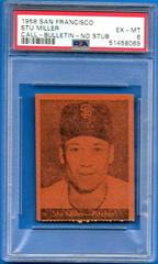 Stu Miller Baseball Cards 1958 San Francisco Call Bulletin Giants Prices
