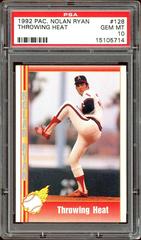 Throwing Heat #128 Baseball Cards 1992 Pacific Nolan Ryan Prices