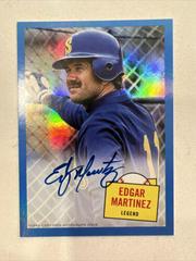 Edgar Martinez [Blue] #57HS-EM Baseball Cards 2023 Topps Archives 1957 Topps Hit Stars Autographs Prices