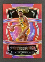 Magic Johnson [Red Prizm] #7 Basketball Cards 2021 Panini Select Company Prices