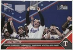 Texas Rangers [Purple] Baseball Cards 2023 Topps Now World Series Champions Prices