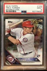 Trea Turner [Sparkle Foil] #103 Baseball Cards 2016 Topps Prices