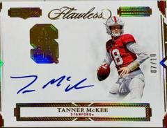 Tanner McKee [Autograph Gold] #111 Football Cards 2023 Panini Flawless Collegiate Prices