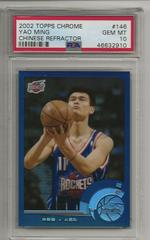 Yao Ming [Chinese Refractor] Basketball Cards 2002 Topps Chrome Prices