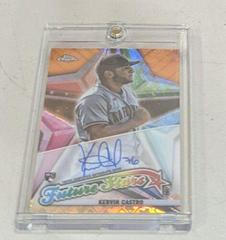 Kervin Castro [Orange] Baseball Cards 2022 Topps Chrome Logofractor Future Stars Autographs Prices