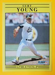 Curt Young #28 Baseball Cards 1991 Fleer Prices