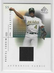 Miguel Tejada #MT Baseball Cards 2001 SP Game Used Authentic Fabric Prices