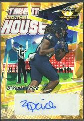 D'Vonte Price #TH-DP1 Football Cards 2022 Leaf Valiant Autographs Take it to the House Prices
