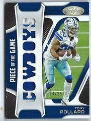 Tony Pollard [Gold] #POG-TP Football Cards 2021 Panini Certified Piece of the Game Prices