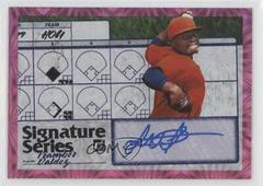 Framber Valdez [Pink Firework] #SS-FV Baseball Cards 2019 Panini Donruss Signature Series Prices