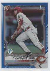 Matheu Nelson [Blue Foil] #BD-103 Baseball Cards 2021 Bowman Draft 1st Edition Prices