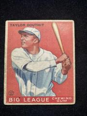 Taylor Douthit #40 Baseball Cards 1933 Goudey Prices