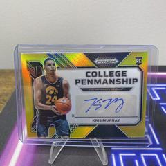 Kris Murray [Gold] #CP-KMY Basketball Cards 2023 Panini Prizm Draft Picks College Penmanship Autographs Prices