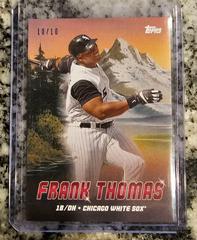 Frank Thomas [Alizarin Crimson] Baseball Cards 2023 Topps X Bob Ross The Joy Of Peaks of Power Prices