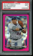 Miguel Cabrera [Pink Refractor] #200 Baseball Cards 2013 Bowman Chrome Prices