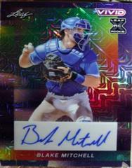 Blake Mitchell [Navy Blue Mojo] #BA-BM1 Baseball Cards 2023 Leaf Vivid Autograph Prices