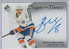 Anthony Beauvillier Hockey Cards 2021 SP Authentic Sign of the Times Autographs Prices