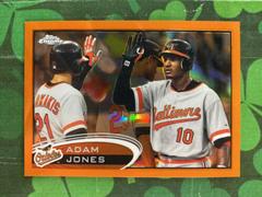 Adam Jones [Atomic Refractor] #106 Baseball Cards 2012 Topps Chrome Prices