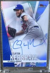 Clayton Kershaw Baseball Cards 2017 Topps Finest Autographs Prices