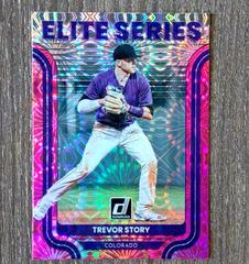 Trevor Story [Pink Fireworks] #ES-8 Baseball Cards 2022 Panini Donruss Elite Series Prices