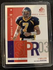 Kyle Boller Football Cards 2003 SP Game Used Prices