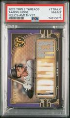 Aaron Judge [Amethyst] Baseball Cards 2022 Topps Triple Threads Relics Prices