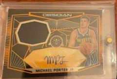 Michael Porter Jr. [Orange] #MPJ Basketball Cards 2018 Panini Obsidian Rookie Jersey Autographs Prices