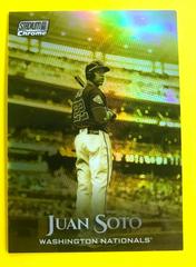 Juan Soto [Gold Minted Refractor] Baseball Cards 2019 Stadium Club Chrome Prices