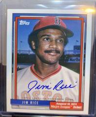Jim Rice Baseball Cards 2022 Topps Archives 1992 MLB Debut Autographs Prices