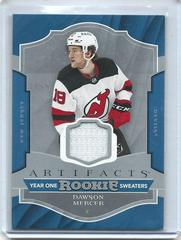Dawson Mercer #RS-DM Hockey Cards 2022 Upper Deck Artifacts Year One Rookie Sweaters Prices