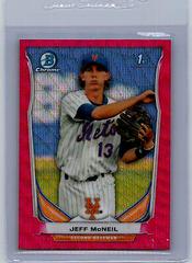 Jeff McNeil [Pink Wave Refractor] Baseball Cards 2014 Bowman Chrome Prospects Prices
