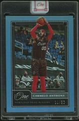 Carmelo Anthony [Blue] Basketball Cards 2020 Panini One and One Prices