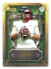 Bailey Zappe [Gold Green Green] Football Cards 2022 Wild Card Matte Weekend Warrior Prices