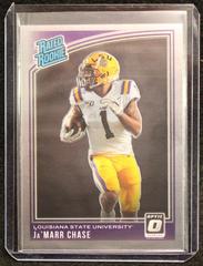 Ja'Marr Chase Football Cards 2021 Panini Chronicles Draft Picks Donruss Optic Rated Rookie Prices