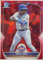 Jesus Baez [Red Sapphire] #BDC-108 Baseball Cards 2023 Bowman Draft Chrome Sapphire Prices