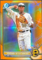 Yordany De Los Santos [Orange] #BD-1 Baseball Cards 2022 Bowman Draft Prices