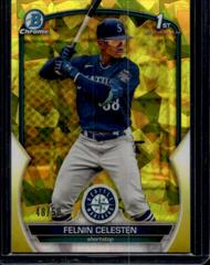 Felnin Celesten [Yellow] #BCP-156 Baseball Cards 2023 Bowman Chrome Prospects Sapphire Prices