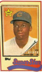 Lou Brock #26 Baseball Cards 1989 Topps Ljn Baseball Talk Prices
