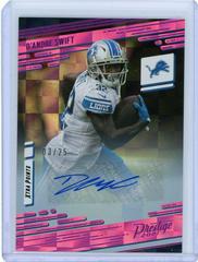 D'Andre Swift [Xtra Points Signature Premium Pink] Football Cards 2021 Panini Prestige Prices