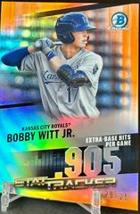 Bobby Witt Jr. [Orange] Baseball Cards 2020 Bowman Chrome Stat Tracker Prices