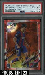 Francisco Trincao [Red] Soccer Cards 2020 Topps Chrome UEFA Champions League Sapphire Prices