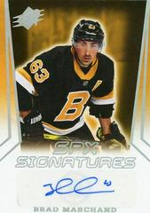 Brad Marchand Hockey Cards 2021 SPx Signatures Prices