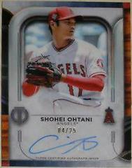 Shohei Ohtani [Orange] #TA-SO Baseball Cards 2022 Topps Tribute Autographs Prices